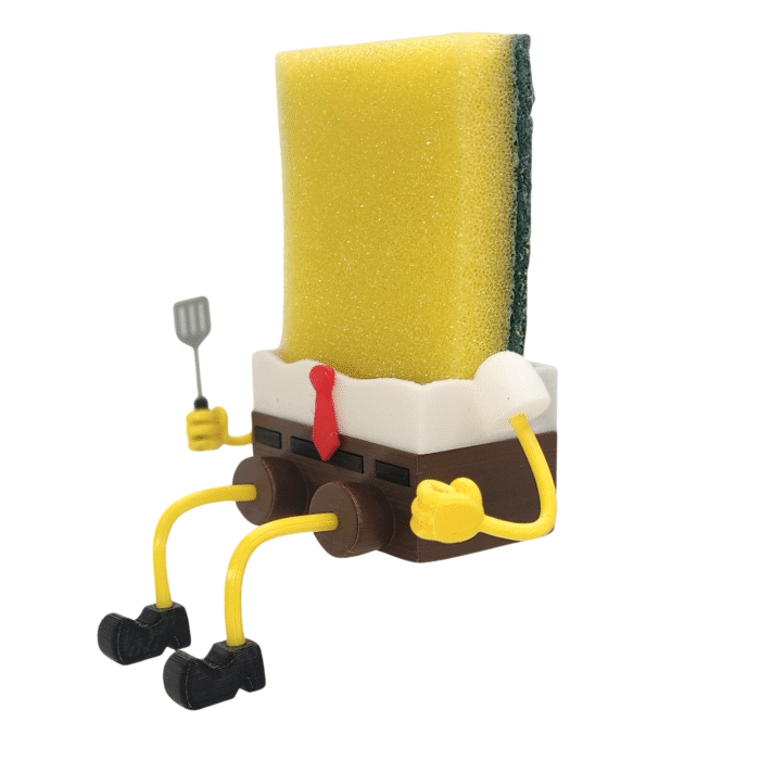 IMG Bob espa 3 Portaesponja Bob Esponja 3D Decoración De Cocina, Soporte de Esponja para Cocina, Porta Esponja de limpieza de cocina