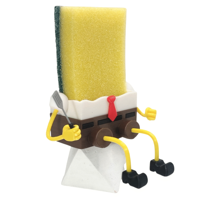 IMG Bob espa 4 Portaesponja Bob Esponja 3D Decoración De Cocina, Soporte de Esponja para Cocina, Porta Esponja de limpieza de cocina