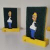 Homero Simpson Porta Esponja de Cocina, Soporte de limpieza de cocina,Decoración Para Hogar, Accesorio Fregadero.