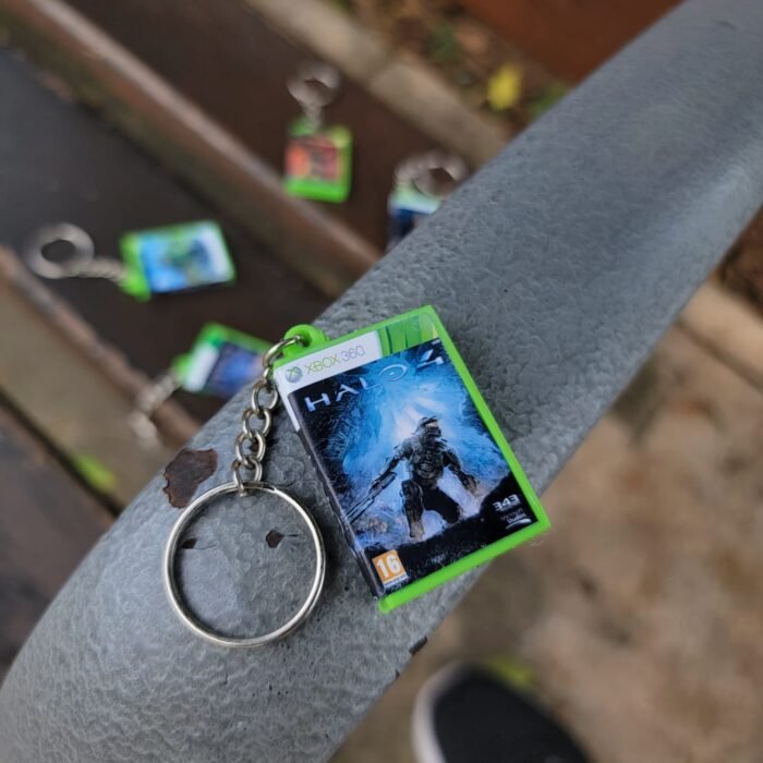 Llavero Estuche Xbox Halo Reach, Halo 1, Halo 2, Halo 3 y Halo 4, xbox one y 360. Gamer
