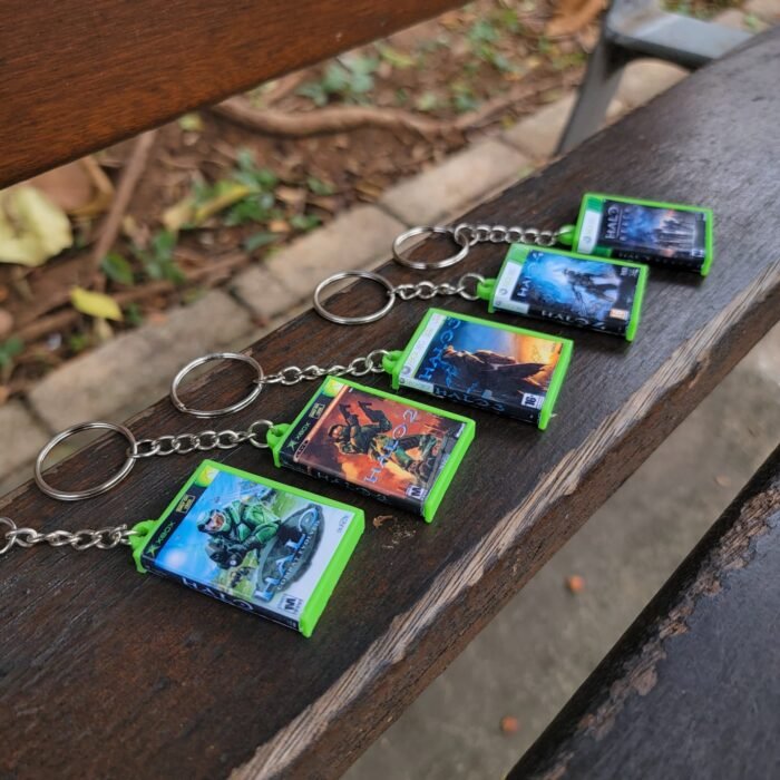 Llavero Estuche Xbox Halo Reach, Halo 1, Halo 2, Halo 3 y Halo 4, xbox one y 360. Gamer