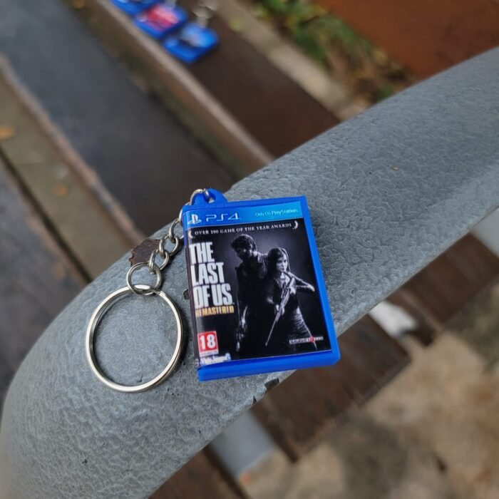 Llavero estuche Play Station PS4 y PS5, the last of us, god of war, spiderman, GTA V y Minecraft.